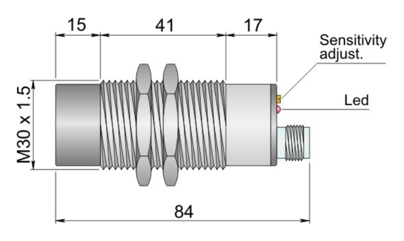 Bild: SC30SM-CE25 PNP NO+NC H