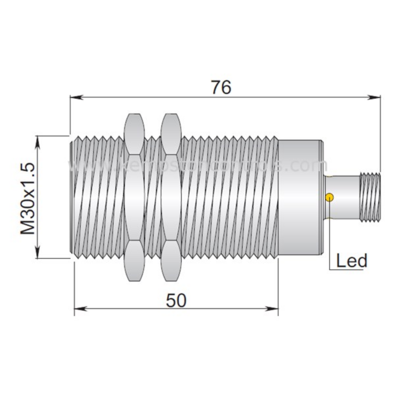Bild på SI30-DC15 PNP NO H från AECO SRL i kategori Cylindriska givare