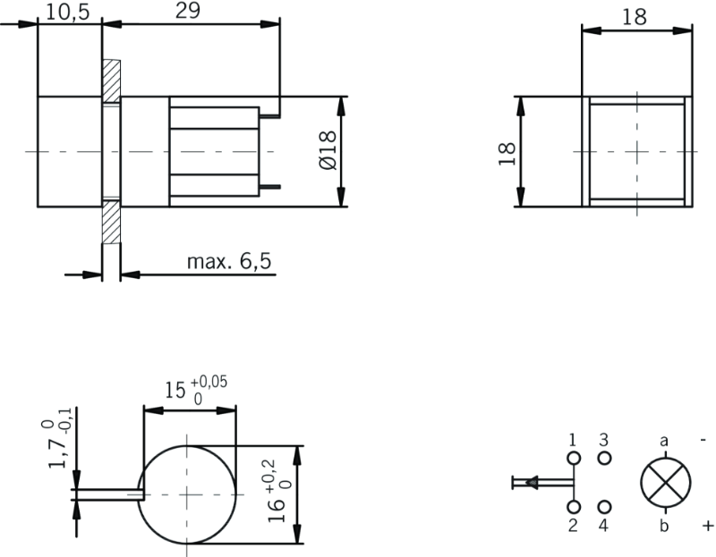Bild på LEUCHTDRUCKTASTER MIT LED GELB från Euchner GmbH i kategori Övrigt
